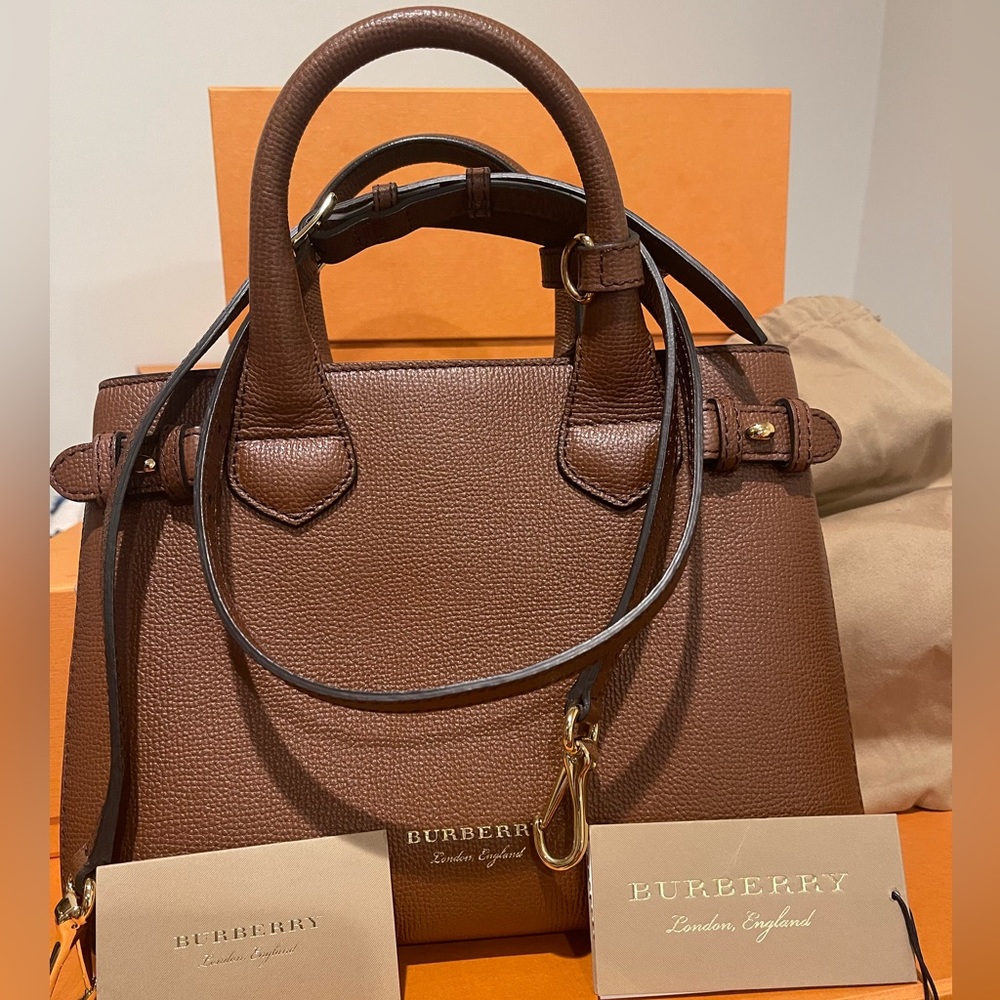 ❌SOLD❌Burberry Banner Brown Small Tote